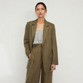 The Oversized Blazer in Linen | Kalamata